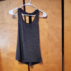 Gray Asymmetrical Sleeveless Tank Top